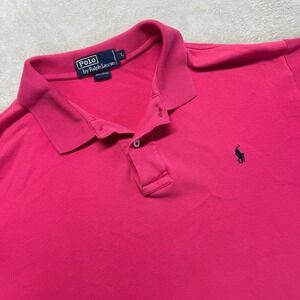 Polo Ralph Lauren Shirt Men's Large Golf Polo Classic Fit Short‎ Sleeve Pink